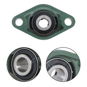 DURAFORCE 10PCS UCFL202-10 Pillow Block Flange Bearing 5/8" Bore 2 Bolt Solid Base