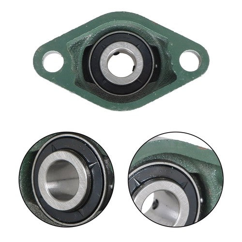 DURAFORCE 10PCS UCFL202-10 Pillow Block Flange Bearing 5/8" Bore 2 Bolt Solid Base