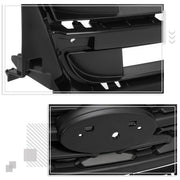 DURAFORCE For Ford Explorer 2018-2019 Black Front Bumper Upper Grille Black ABS Painted