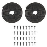 DURAFORCE 2-Piece 21" x 14" RV Windows with Mesh Screen and Trim Ring Horizontal Sliding