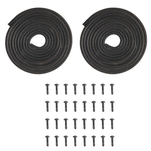 DURAFORCE 2-Piece 21" x 14" RV Windows with Mesh Screen and Trim Ring Horizontal Sliding