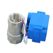 DURAFORCE Solid Motorized Ball Valve 3/4in Full Port SS 9-24V AC/DC NC Auto Return