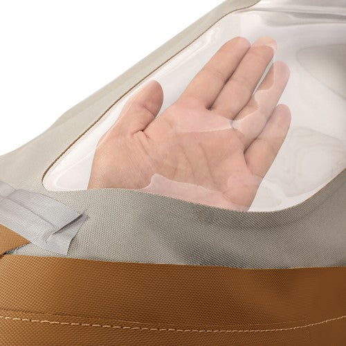 DURAFORCE Convertible Soft Top Tan For 1990-02 Mercedes-Benz SL R129 500SL Window Plastic