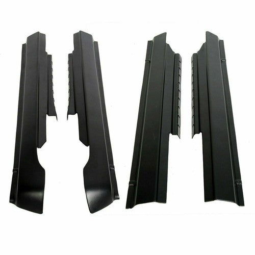 4 Piece Rocker Panel Guard Sill Plate Cover for RAM 1500 2500 3500 Crew Cab 2009 18