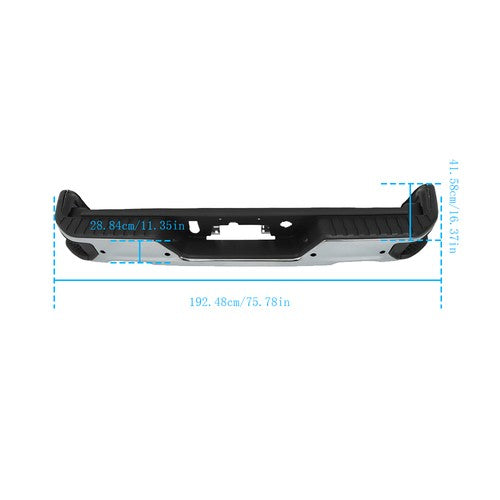 DURAFORCE W/ Vent And Sensor Hole Auto Rear Bumper Metal For Chevrolet 2019-2023 &GMC NEW