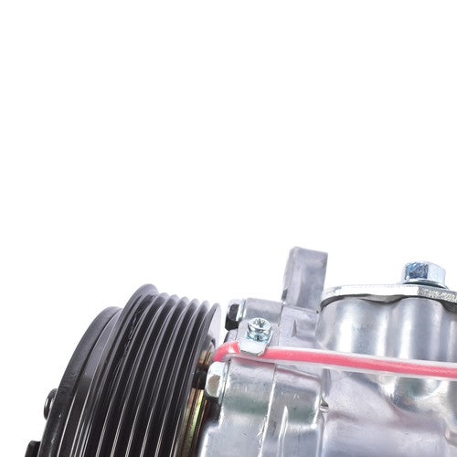 DURAFORCE New AC Compressor w/ 6-Groove Pulley for Sanden SD7 Style Serpentine Belt Silver
