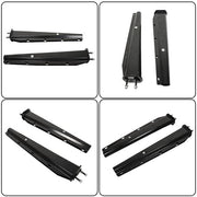 DURAFORCE Black Straight Spring Loaded Mud Flap Hanger 2.5" Bolt Spacing,30" Length