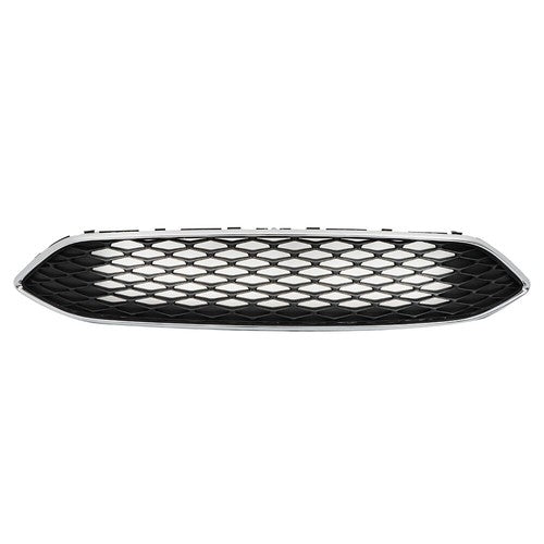 DURAFORCE Front Bumper Upper+Lower Grill&Fog Light Set&Trim Set For Ford Focus 2015-2018