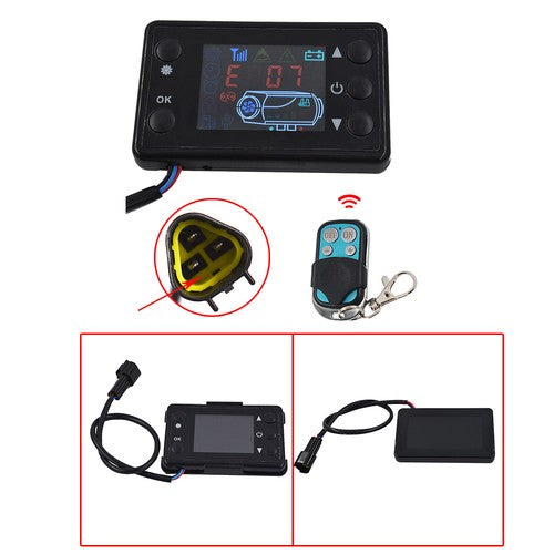 DURAFORCE 8KW 12V 24V Car LCD Monitor with Remote Control Fit For Car Air Diesel Parking