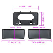 DURAFORCE For 2009-2014 Ford F-150 License Plate Frame Bracket & Bumper Guards Pads Front