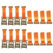 DURAFORCE 2 "x 20' 4000 lb E-Track Ratchet Straps Orange Heavy Duty Tie Downs New 8 Set