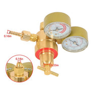 DURAFORCE Dual Gauge Acetylene Solid Brass Regulator for Welding Victor Gas Torch Cutting