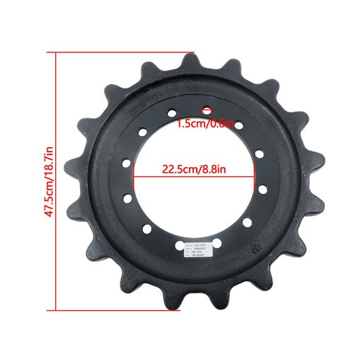 DURAFORCE 304-1916 Sprocket Fits CAT 299C 289C 279C 279D 289D 299D 3041916 12 Bolt Hole