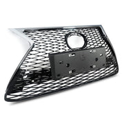 DURAFORCE Front Bumper Grille for 2015-2017 Lexus NX200T NX300H F Sport Chrome Black