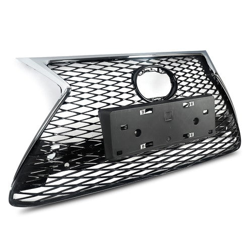 DURAFORCE Front Bumper Grille for 2015-2017 Lexus NX200T NX300H F Sport Chrome Black