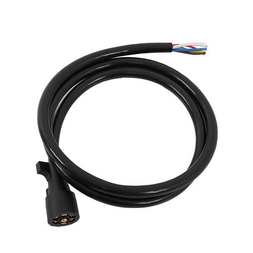 DURAFORCE 6 Feet 7-Pin 7-Way Trailer Cable Cord Wire Harness Light Plug Connector