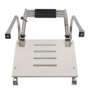 DURAFORCE USA 3-step Stainless Steel Ship Ladder With Platform Marine With Telescoping
