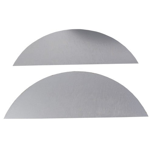 DURAFORCE For 14"-16" Wheel Steel Round Single Axle Trailer Fenders with Back Plate 2PK