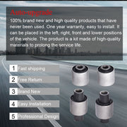 DURAFORCE 4Pcs Front Lower Control Arm Bushing Kit Fit For 03-09 Infiniti G35 Nissan 350Z
