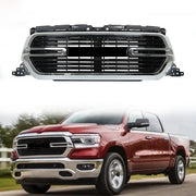 DURAFORCE W/Chrome Grille Front Grill Glossy Black New For Dodge Ram 1500 2019 2020-2022