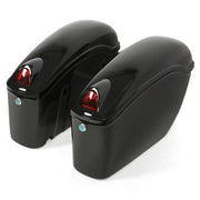 DURAFORCE Universal Hard Bags Motorcycle Saddlebags Luggage Bag For Harley Softail Suzuki