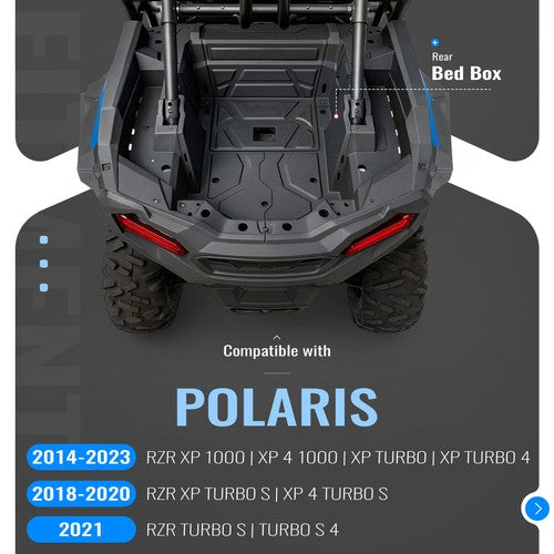 Right Side Rear Bed Box for Polaris RZR XP 1000 Turbo S 2014-2023 5454270