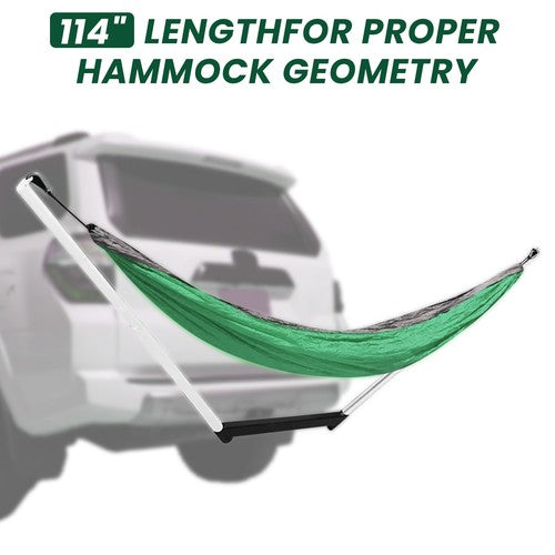DURAFORCE Pickup Vehicle Trailer Hitch Mount Hammock Stand For All 2'' Receiver up to 114"
