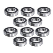 DURAFORCE 10 Pcs Premium 6208 2RS ABEC3 Rubber Sealed Deep Groove Ball Bearing 40x80x18mm