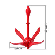 DURAFORCE 2 Pack Marine Kayak Folding Anchor Kit 3.3Lb W/26.2Ft Rope For PWC Canoe Jet Ski