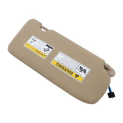 DURAFORCE Beige Plastic Driver Side Sunvisor With Lights And Mirror For 17-22 Honda CR-V