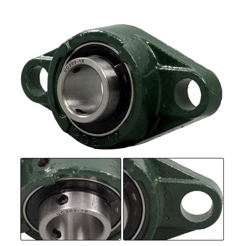 DURAFORCE 4-pack PCS UCFL205-16 Pillow Block Flange Bearing 1" Bore 2 Bolt Solid Base