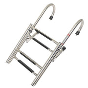 DURAFORCE New Stainless Steel Folding Telescoping Ladder Dock Ladder 2 Step+2 Step USA