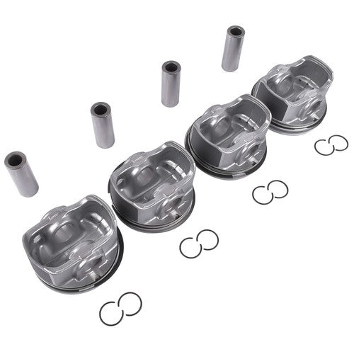 DURAFORCE 4 x Pistons +Pins For 2013-2014 Hyundai Sonata Fe 2.0T 2.0L Sonata 23410-2G400
