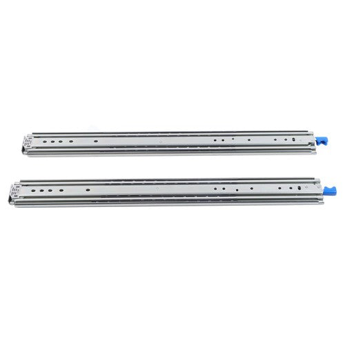 DURAFORCE 1 Pair 28 Inch With Lock Heavy Duty Drawer Slides 500 Lbs Extension Rails Rail