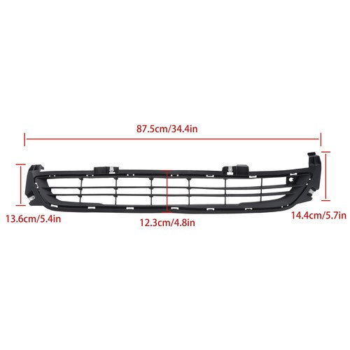 DURAFORCE For Chevy Malibu 2014 2015 Plastic Black Front Bumper Cover Grille Assembly