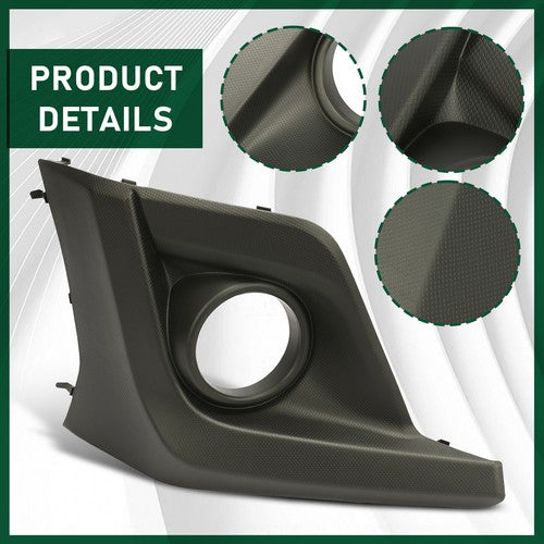 DURAFORCE Right Passenger Fog Light Cover Bezel Driving Lamp For 2018-20 Subaru Crosstrek