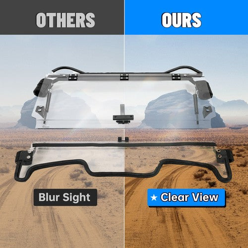 Scratch Resistant Flip Windshield for Polaris RZR XP Turbo S 2019 XP 4 Turbo S