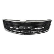 DURAFORCE NEW For Chevy Traverse LS LT 13-2017 Front Upper Grille Insert Black/Chrome Trim