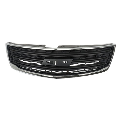 DURAFORCE NEW For Chevy Traverse LS LT 13-2017 Front Upper Grille Insert Black/Chrome Trim
