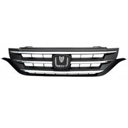 DURAFORCE ZZ2V00502 Front Bumper Upper Grille Grill w/Chrome Trim for Honda CRV 2012-2014