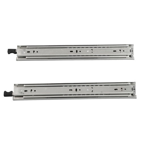 DURAFORCE 1 Pair of 14In Locking Drawer Slides Full Extension & Lock 150 lb Load Capacity