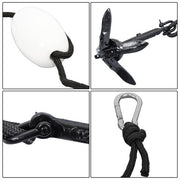 DURAFORCE 2-Pack Folding Anchor Set 0.7kg Black For Grapnel Boat Marine Kayak
