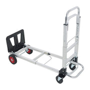 DURAFORCE Aluminum Hand Truck 2 in 1 Folding Dolly Cart 400 lbs Capacity Heavy Duty 150kg