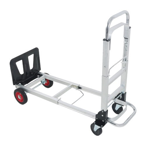 DURAFORCE Aluminum Hand Truck 2 in 1 Folding Dolly Cart 400 lbs Capacity Heavy Duty 150kg
