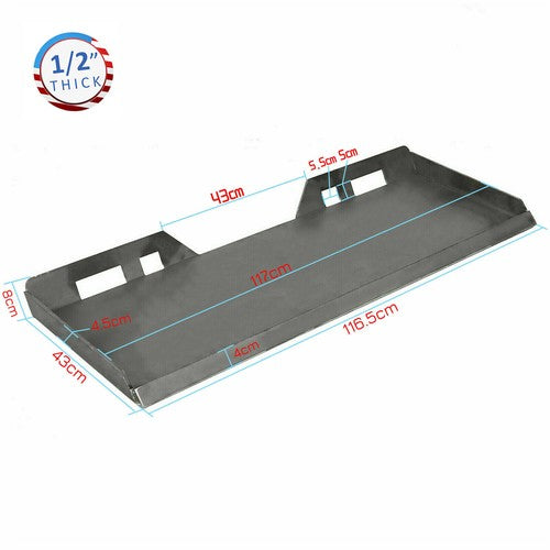 DURAFORCE 1/2" Quick Tach Attachment Mount Plate & Conversion Adapter Latch Skid Steer