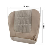 DURAFORCE Brown Two-Tone/Fabric Driver Bottom Seat Cover Suit For Ford F150 XLT 2000-2003