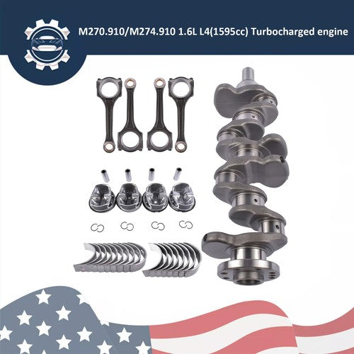 DURAFORCE Engine Overhaul Rebuild Kit - Crankshaft Fits for Mercedes-Benz A180 A200 W176