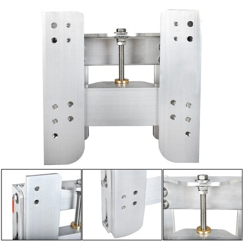 DURAFORCE New Fit For JPL4400 Boat New Silver Adjustable 4" Jack Plate Outboard Replace US