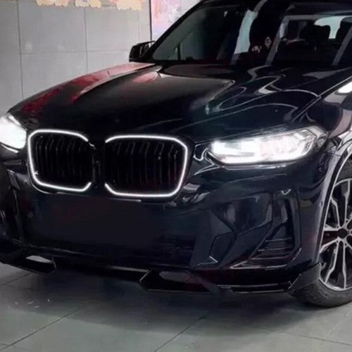 For BMW 2022-2024 X3 X4 G01 G02 Front Bumper Kidney DRL Grill Grille With LED