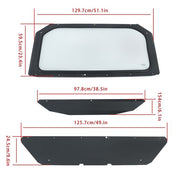 DURAFORCE Full Glass Windshield W/O wiper 17-24 For Can-Am Maverick X3 XDS XRS- UV Protect